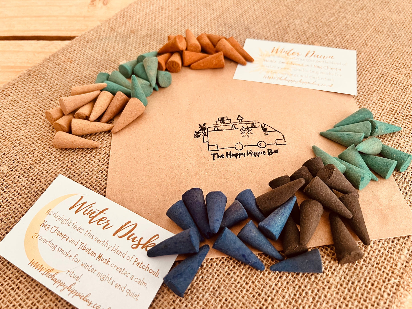 Winter Incense Cones – Handcrafted Seasonal Incense | Winter Dawn & Winter Dusk