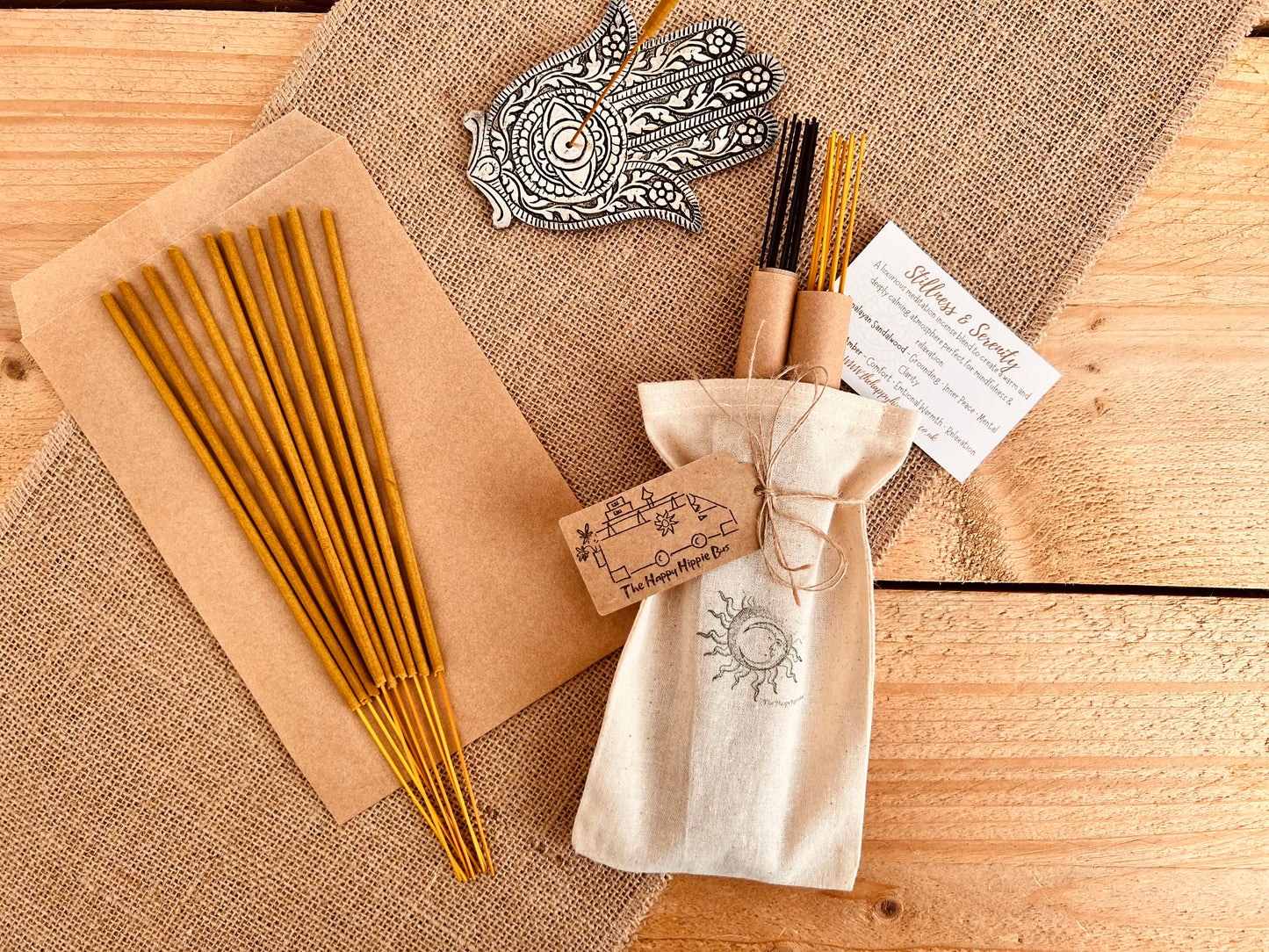 Stillness & Serenity Hand Dipped Incense Sticks Meditation Bundle