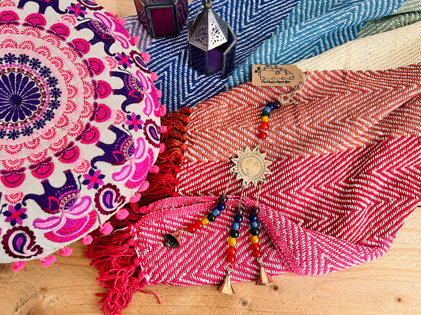 Hippie Home Decor Set - Boho, Meditation & Relaxation Bundle