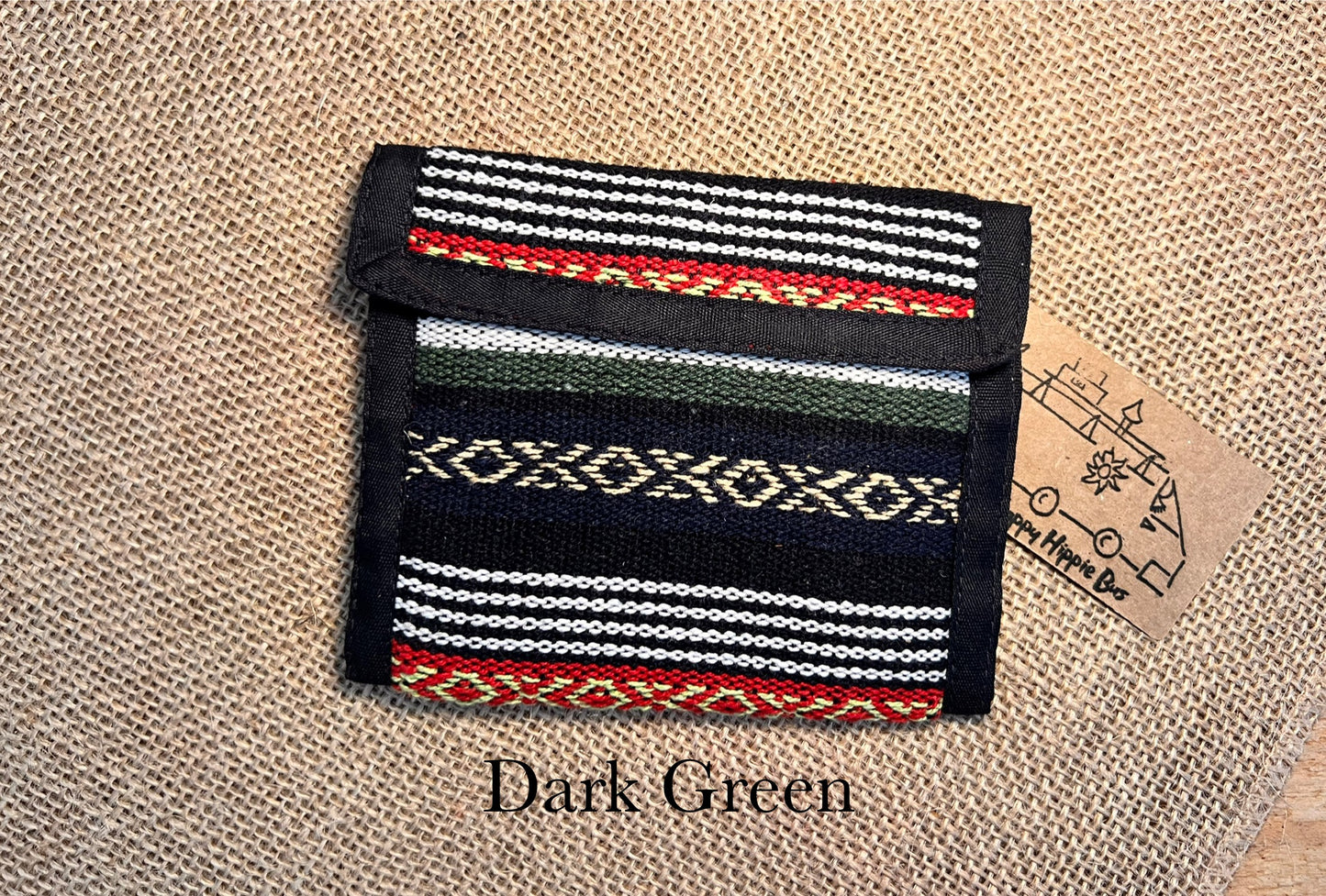 Hand Woven Recycled Cotton Hippie Wallet