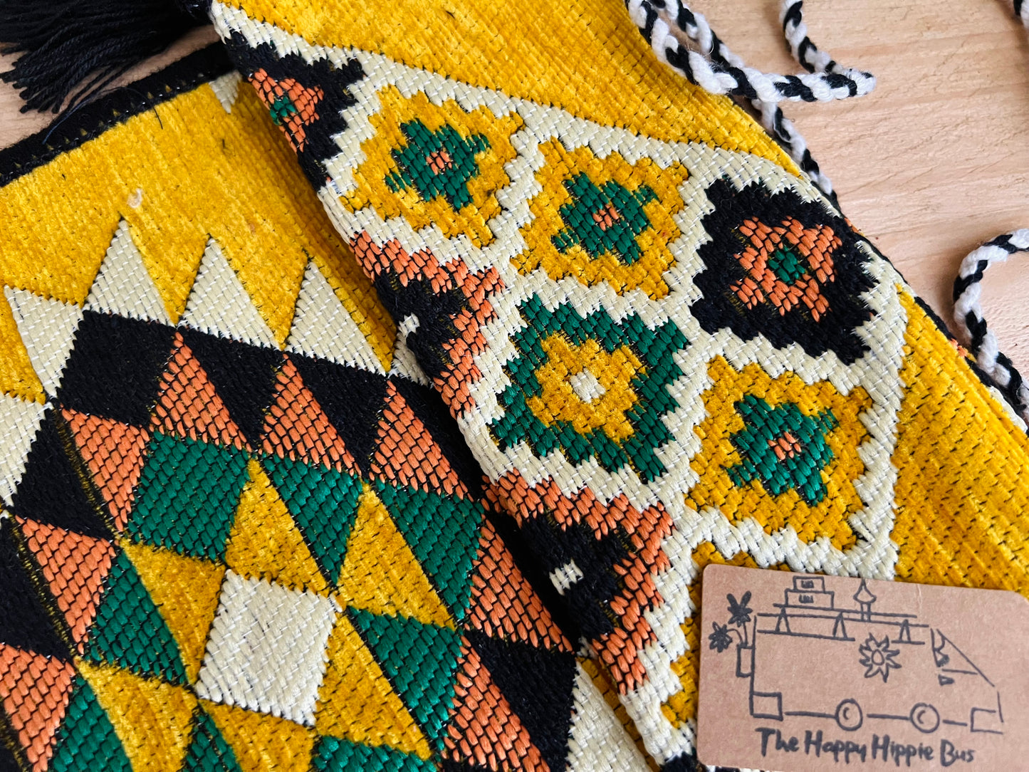 Mustard Yellow Turkish Kilim Shoulder Bag