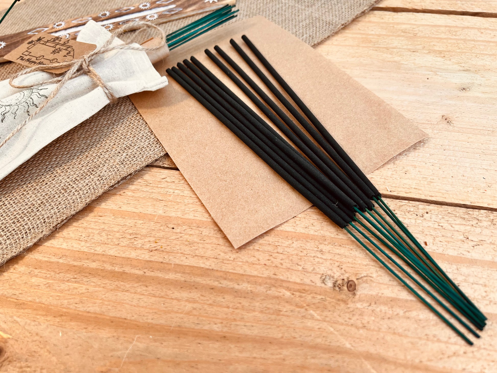 Handmade Fair Trade Hand Dipped Incense Sticks Long Slow Burn Premium Incense Joss Sticks Nordic Forest Plastic Free Packaging Vegan Gift 