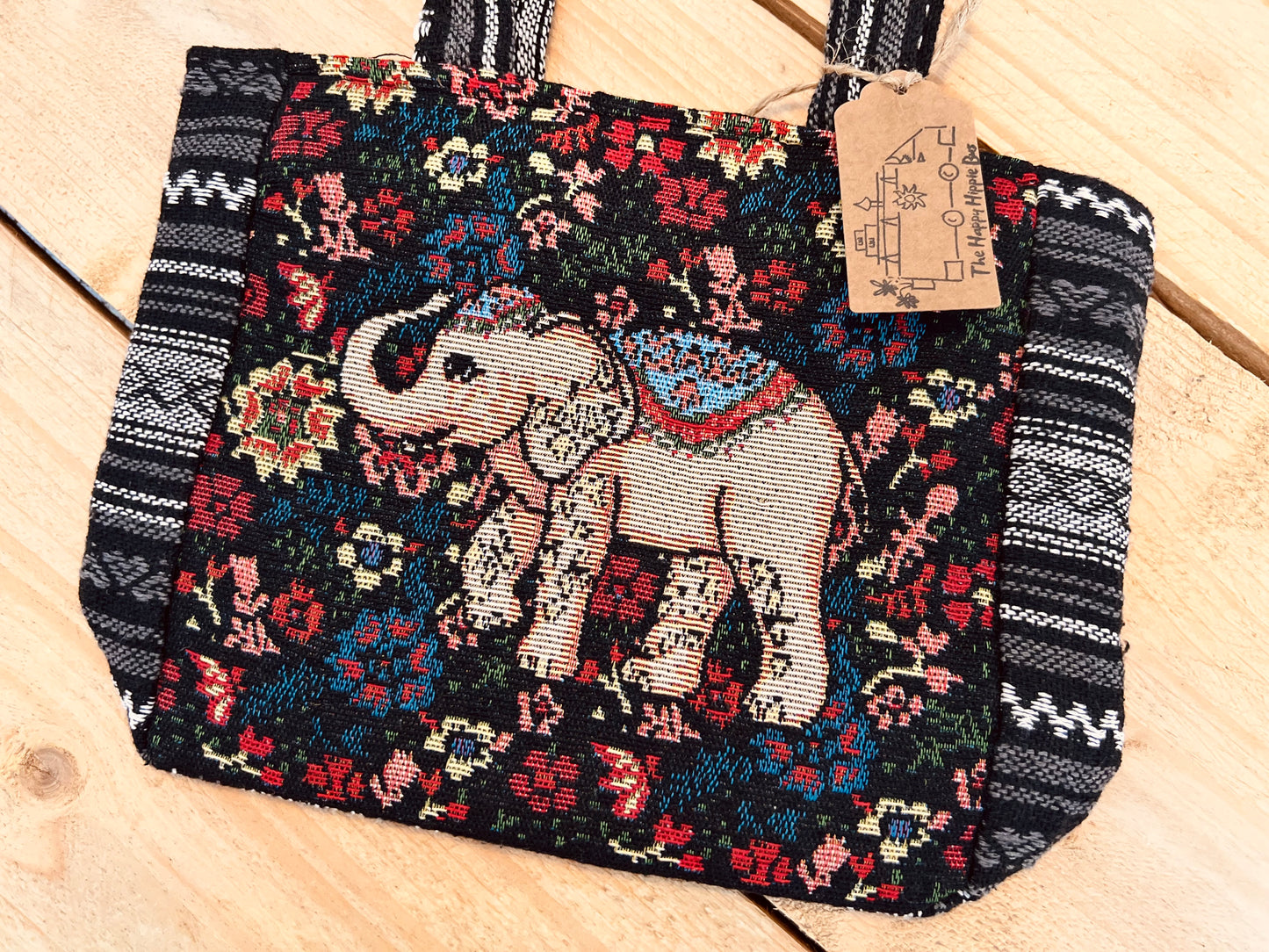 Elephant Print Handbag Bohemian Style