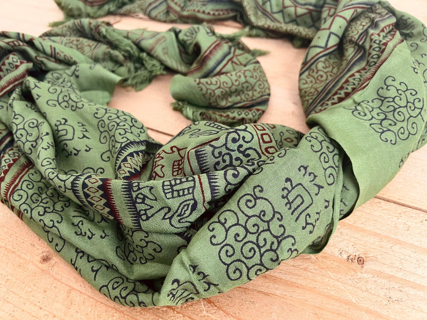 Mandala Print Boho Scarf