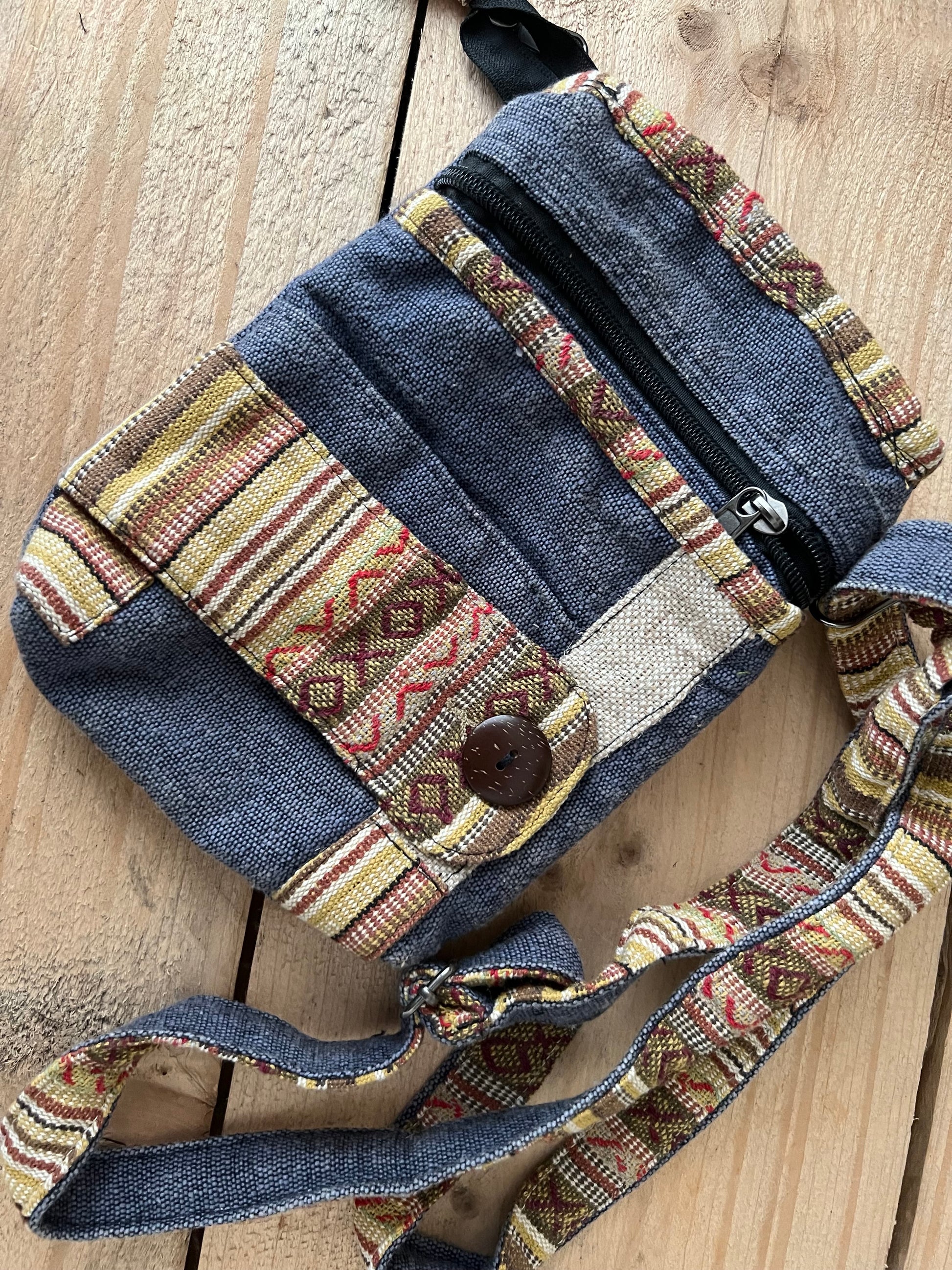 denim shoulder bag