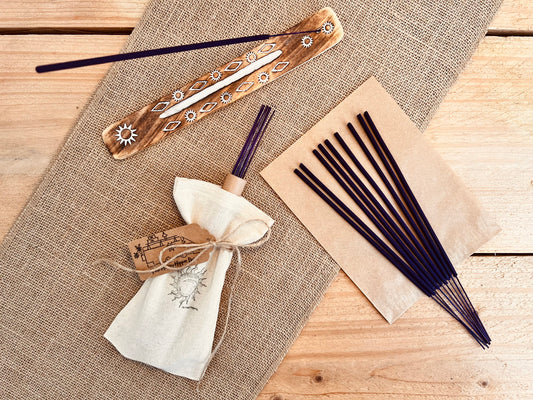 Wild Fig & Vine - Fruity Floral Premium Incense Sticks - Hand Dipped, Plastic-Free, Slow 1 Hour Burn
