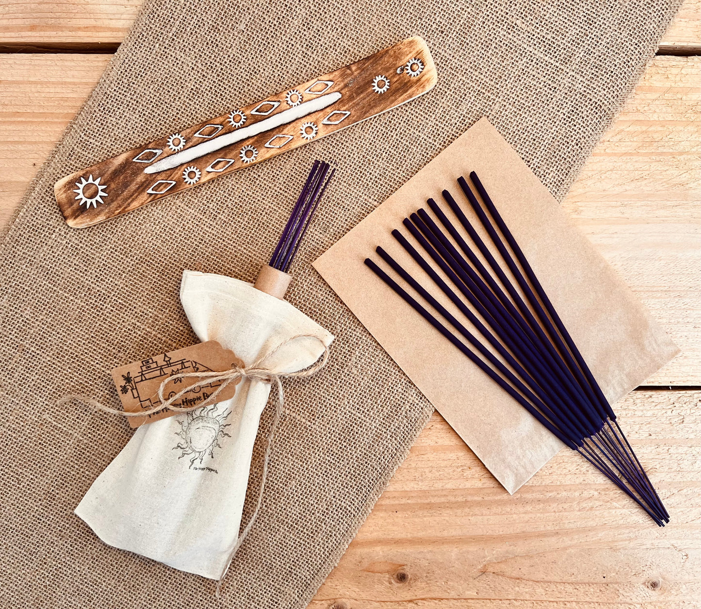 Wild Fig & Vine - Fruity Floral Premium Incense Sticks - Hand Dipped, Plastic-Free, Slow 1 Hour Burn