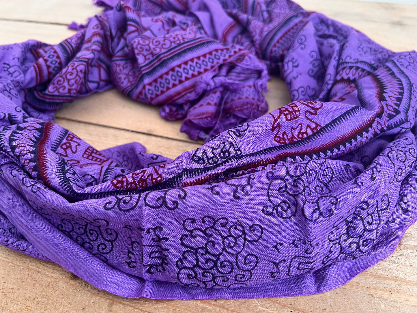 Mandala Print Boho Scarf