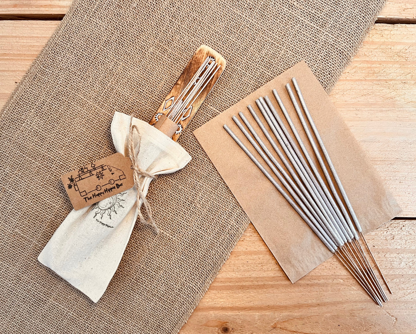 Wildflower Calm Premium Incense Sticks - Hand Dipped, Plastic-Free, Slow 1 Hour Burn