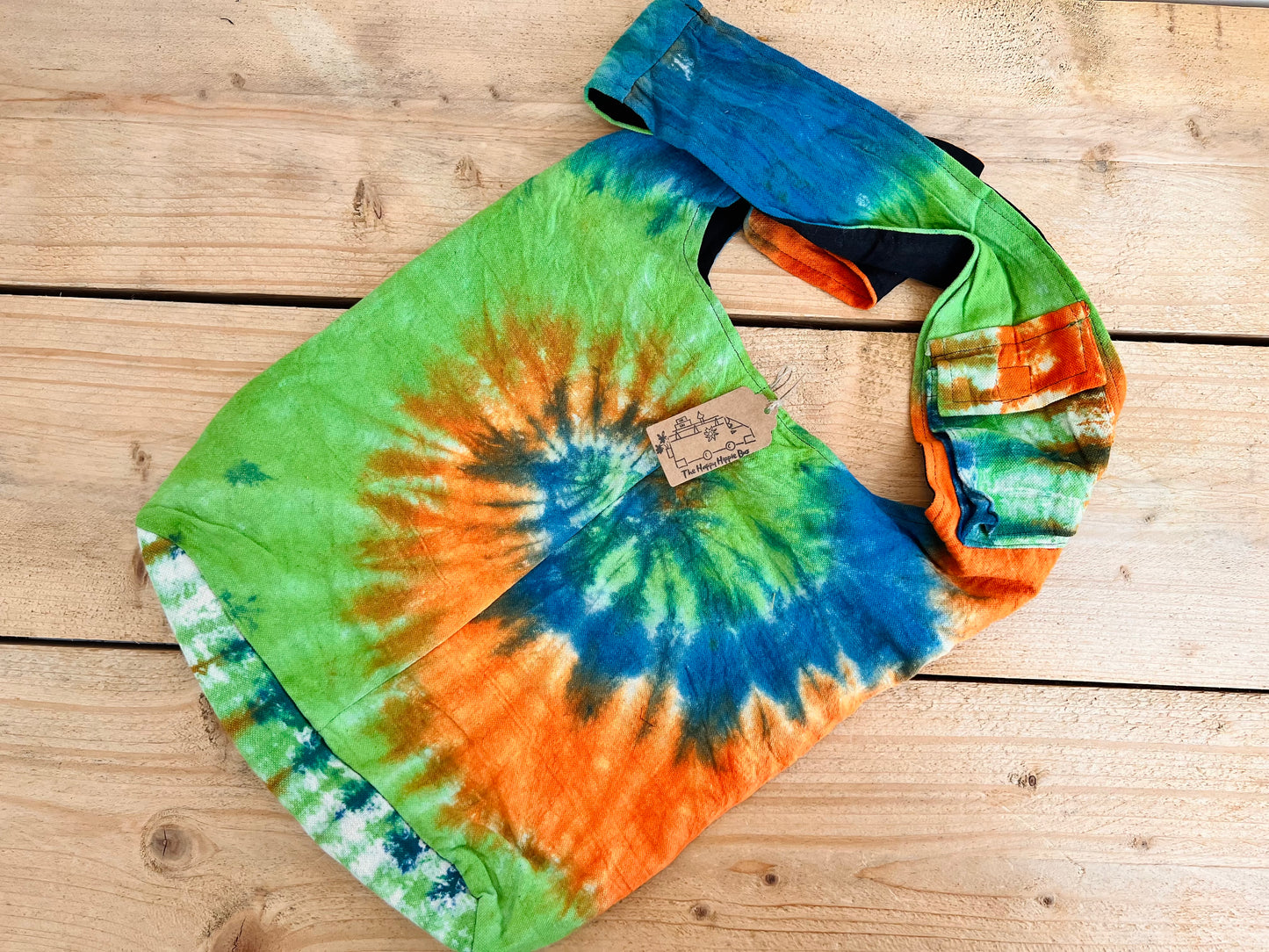 Sun Print Tie-Dye Shoulder Bag