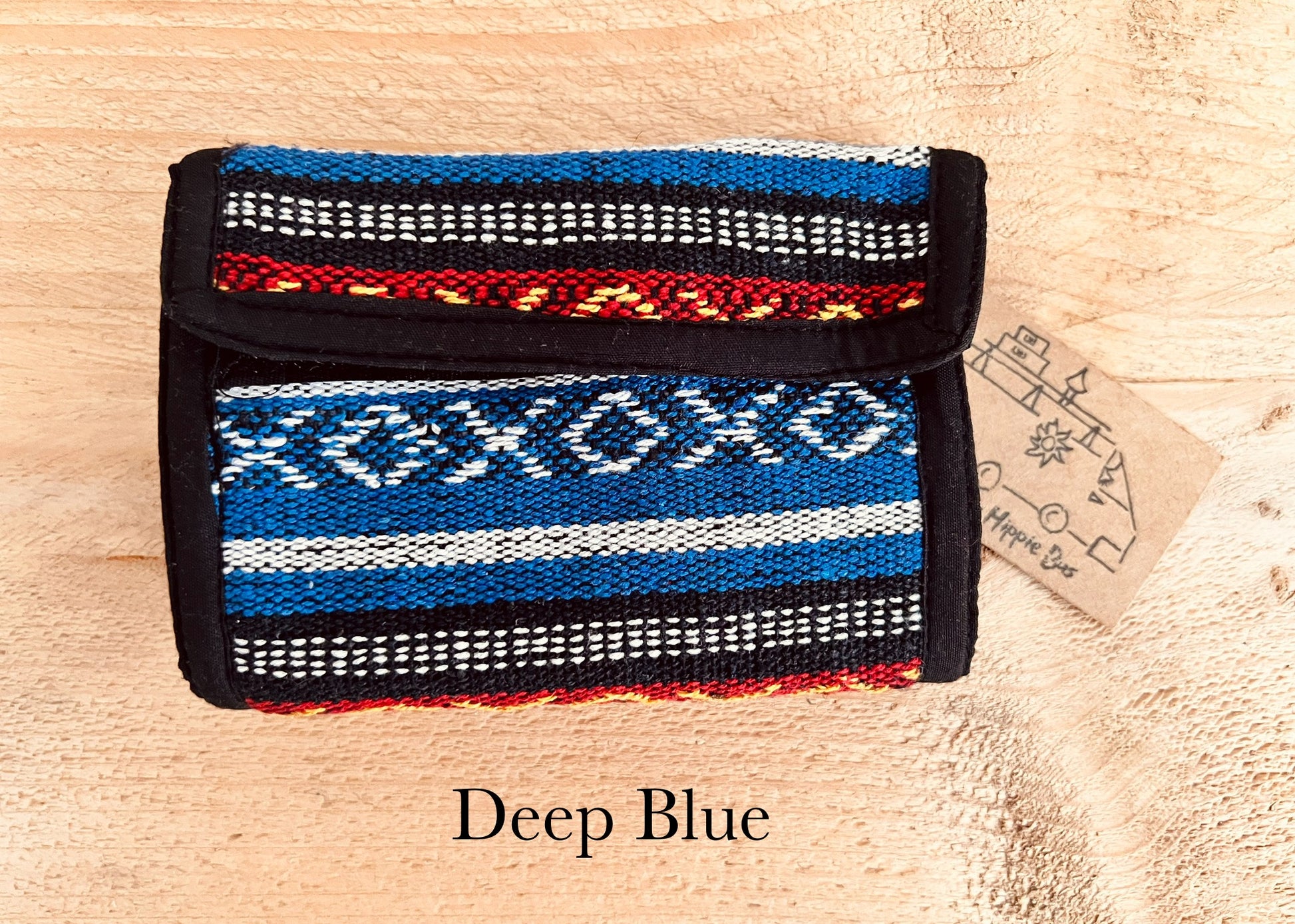 Handmade Fair Trade Bohemian Hippie Stipped Wallet 