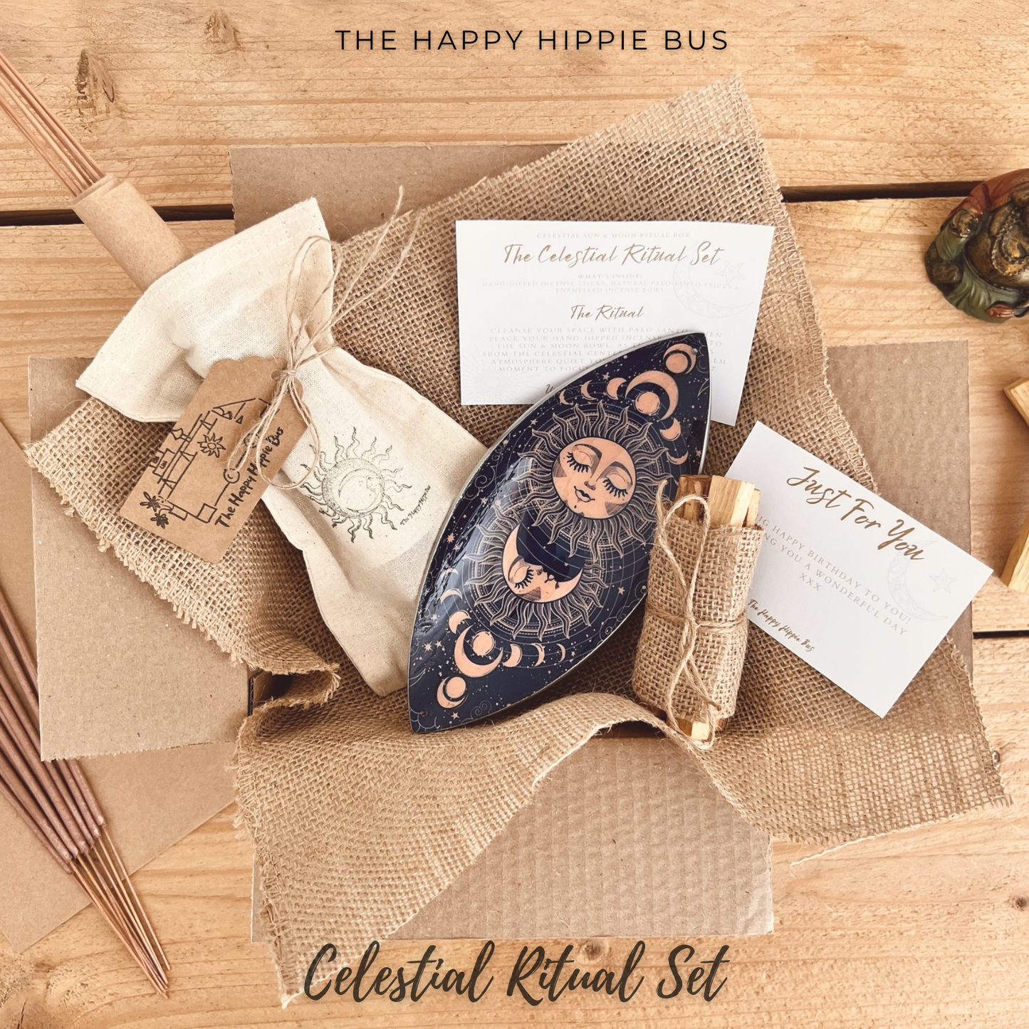 Celestial Sun and Moon Gift Box - Incense Ritual Gift Set
