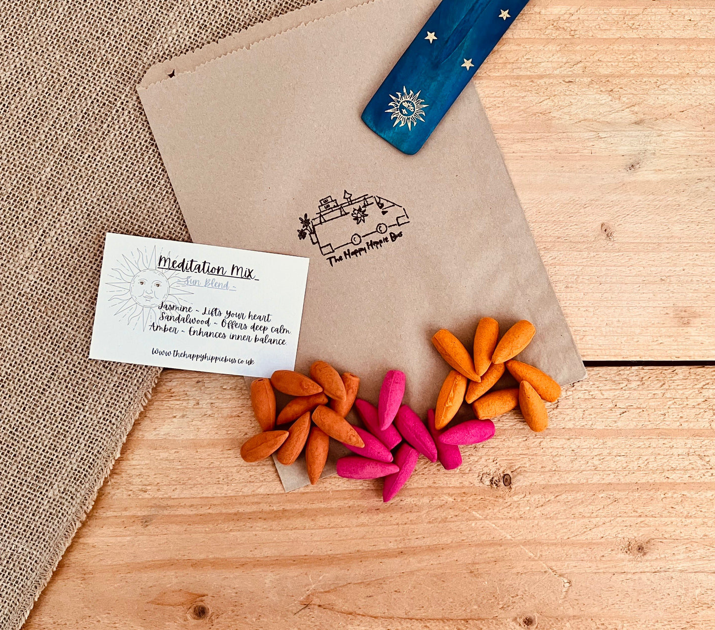 Sun & Moon Backflow Incense Cones | Balance & Harmony Blend