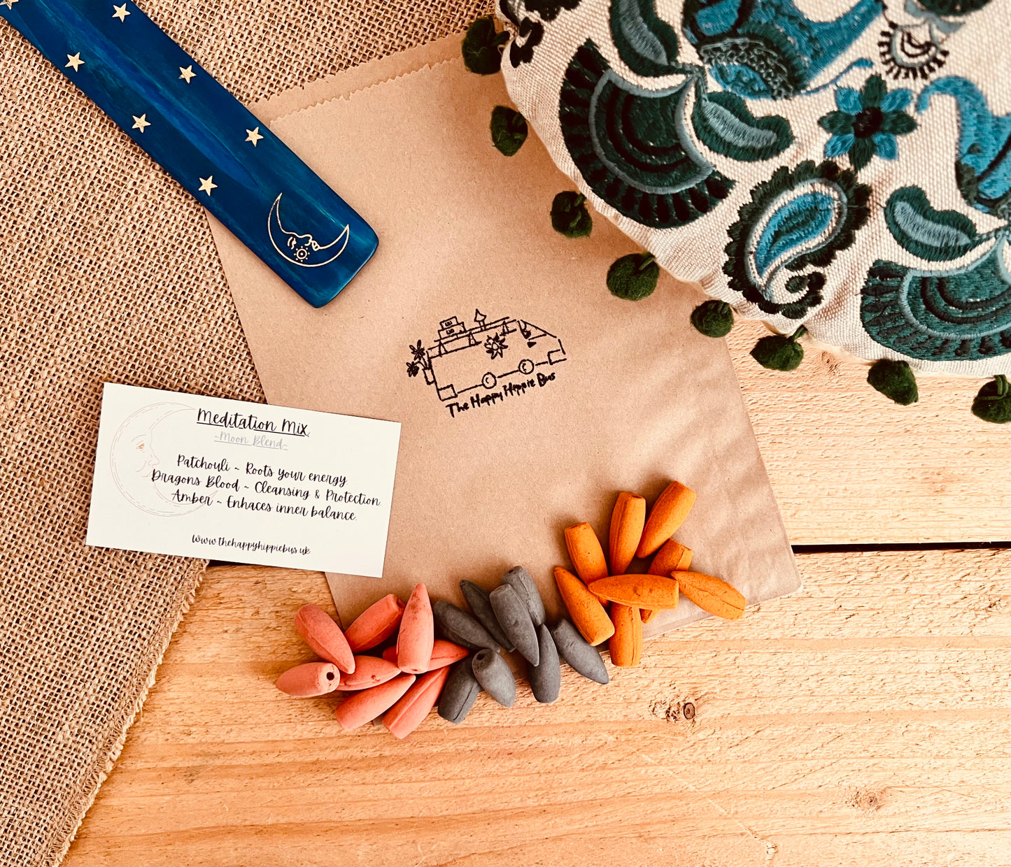 Sun & Moon Backflow Incense Cones | Balance & Harmony Blend