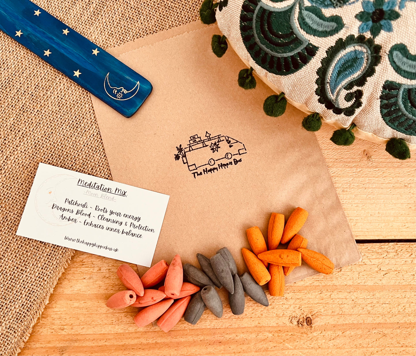 Sun & Moon Backflow Incense Cones | Balance & Harmony Blend