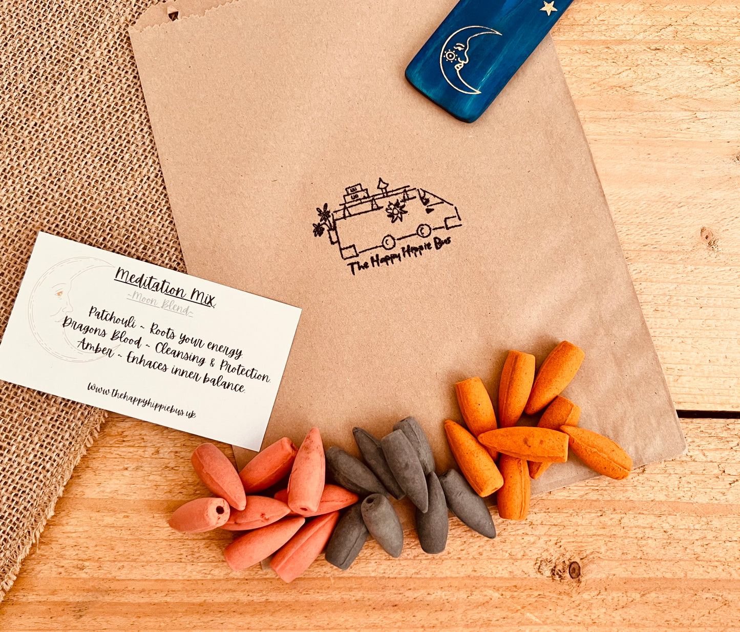 Sun & Moon Backflow Incense Cones | Balance & Harmony Blend