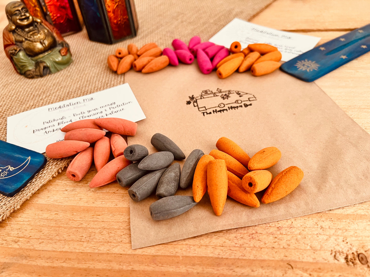 Sun & Moon Backflow Incense Cones | Balance & Harmony Blend