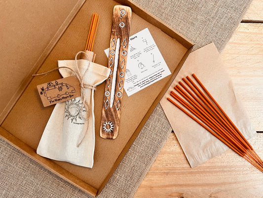 Rhubarb & Ginger Spice Premium Incense Sticks – Hand Dipped, Plastic-Free, Slow 1 Hour Burn