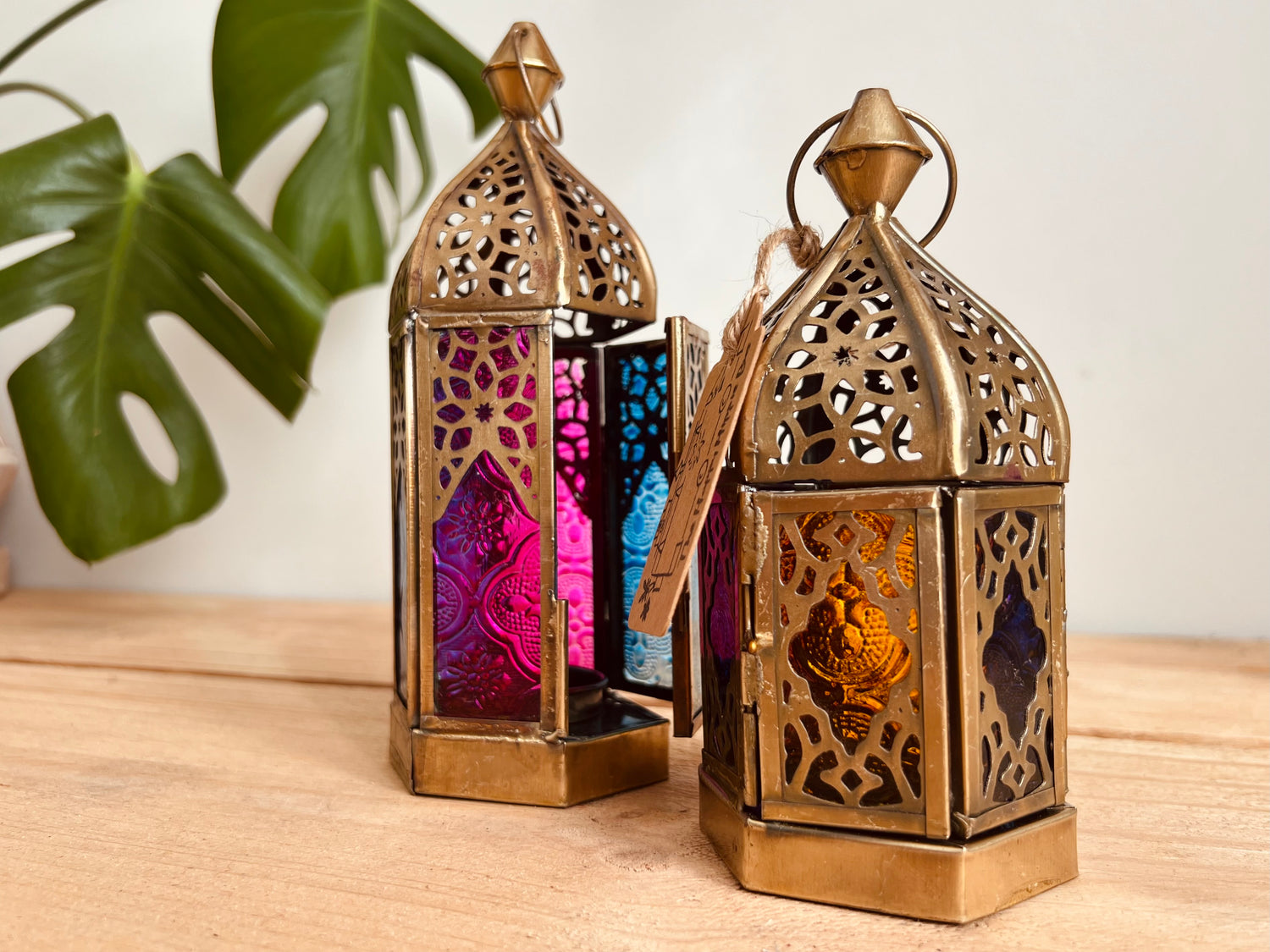 Handmade Fair Trade Ethically Sourced Bohemian Moroccan Style Bronze Lanterns T Ligh Holders