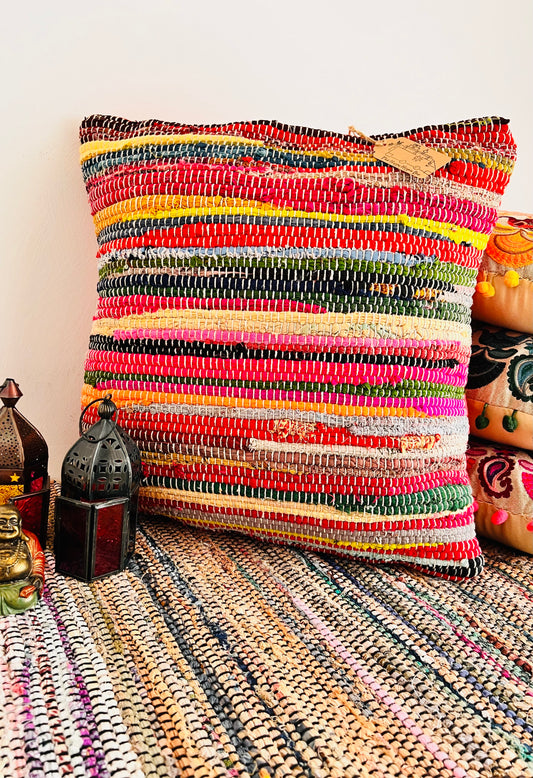 handmade fair trade ethically sourced bohemian cushion cover 