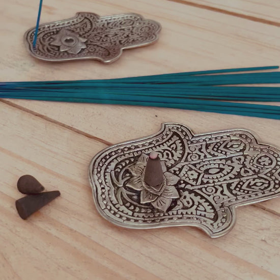 Metal incense holder ash catcher plate