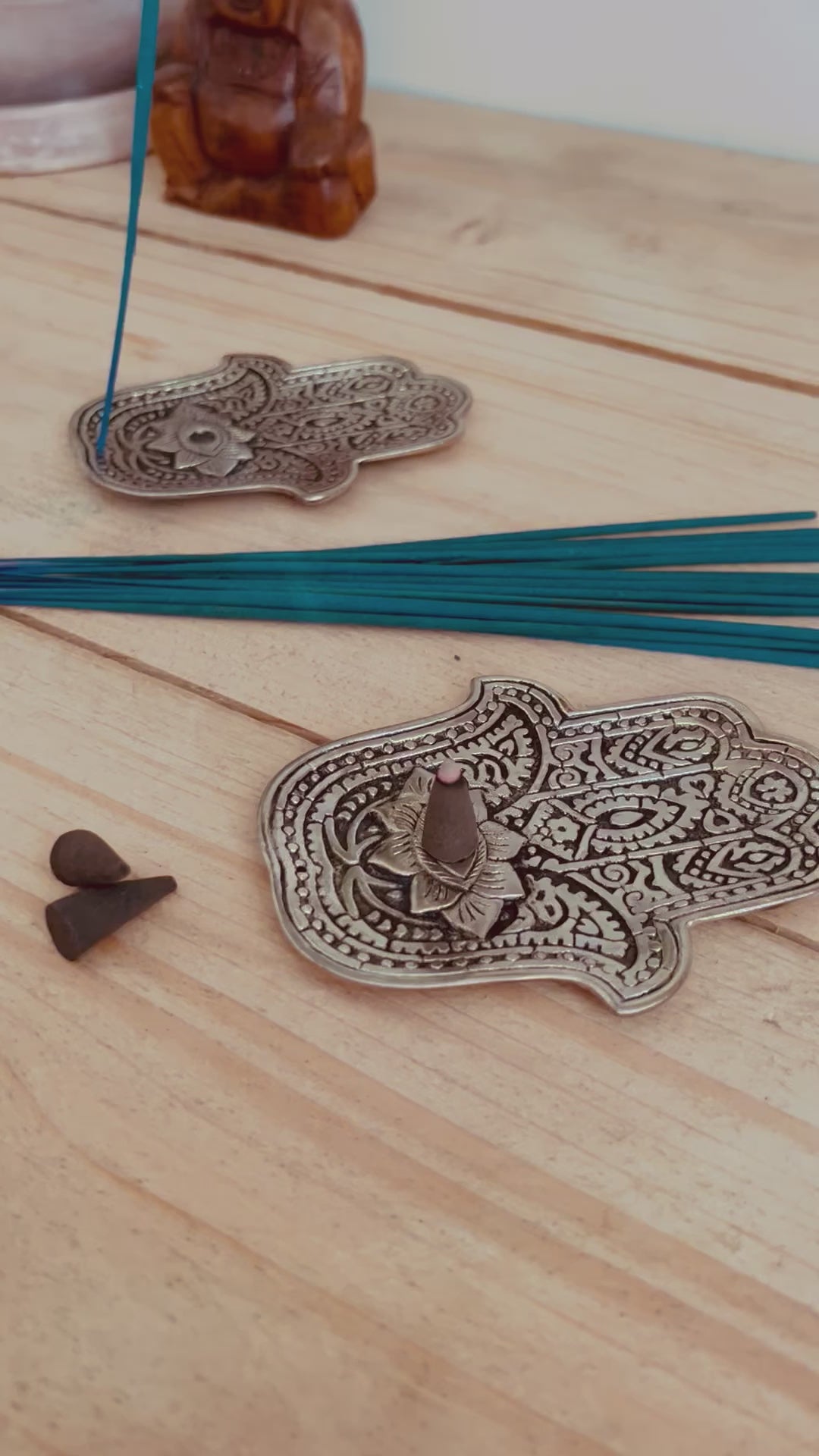 Metal incense holder ash catcher plate