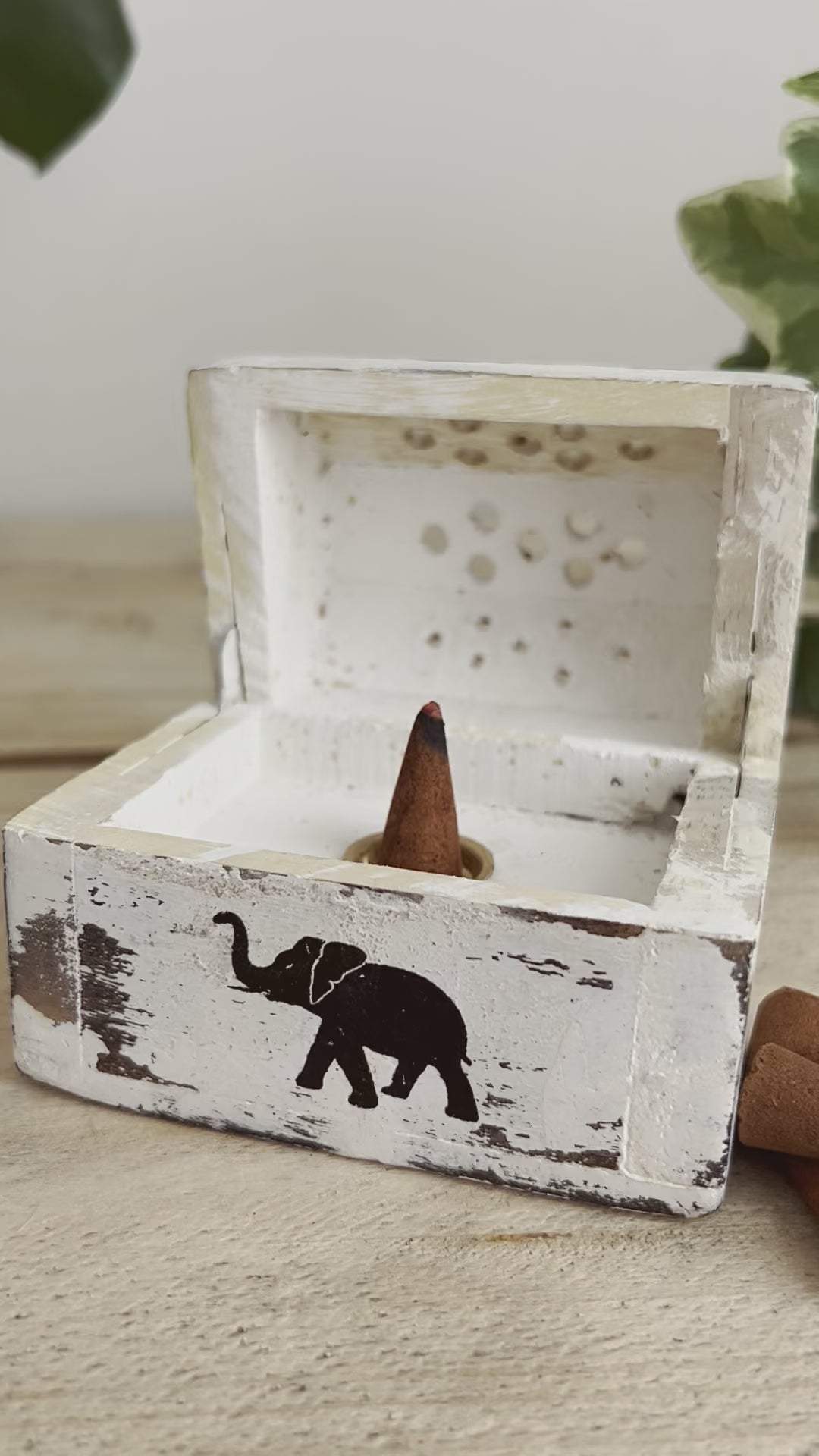 Incense cone box holder